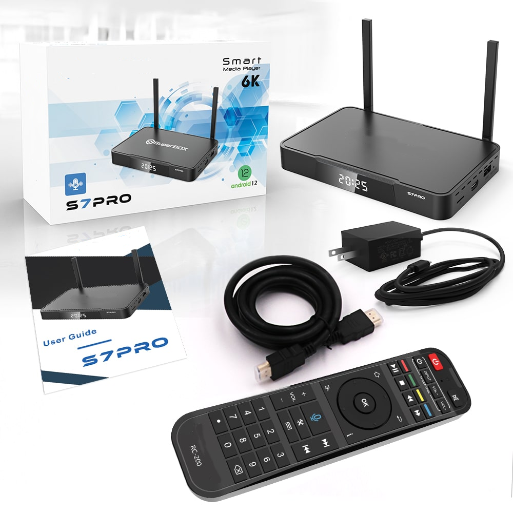Cozypeak  S7 Pro 6K Media Player is Superbox tv Style